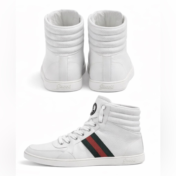 White High-Top Boots – Designer-Inspired Style – Size 9.5 - Picture 3 of 6